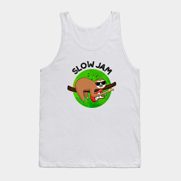 Slow Jam Funny Music Animal Pun Tank Top by punnybone